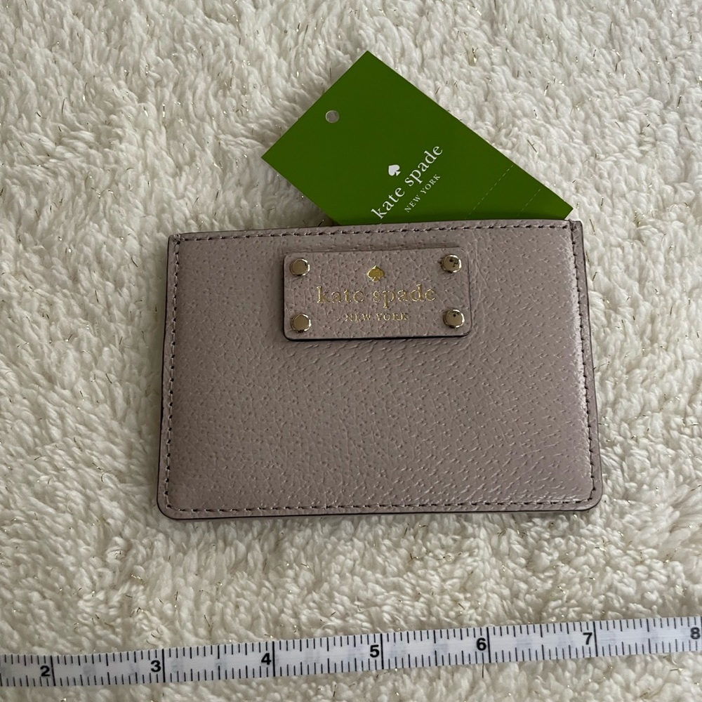 kate spade leather Graham card case, NWT.